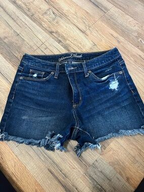 Universal Thread Indigo Distressed Denim Cutoff Shorts